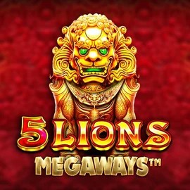 5 Lions Megaways slot logo by Pragmatic Play at Rizzio Casino