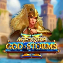 Age Of The Gods: God Of Storms 2 slot visual from Playtech available on rizziocasino.eu
