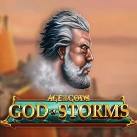 Age Of The Gods: God of Storms casino game by Playtech – featured logo at Rizzio Casino