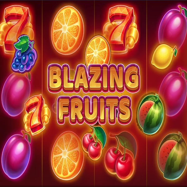 Blazing Fruits logo by Inbet Games at Rizzio Casino