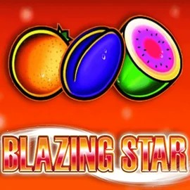 Blazing Star slot logo by Merkur Gaming at Rizzio Casino