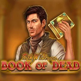 Book of Dead logo by Play'n GO at Rizzio Casino