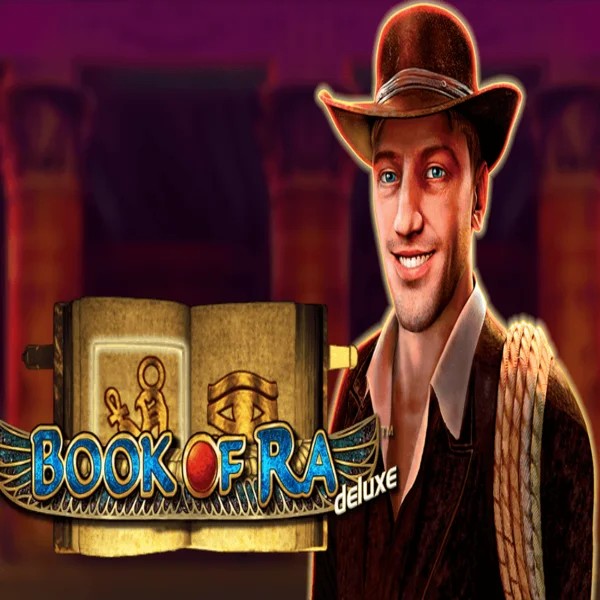Book of Ra Deluxe game by Novomatic – logo hosted on Rizzio Casino