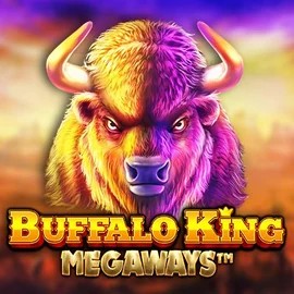 Buffalo King Megaways logo by Pragmatic Play at Rizzio Casino
