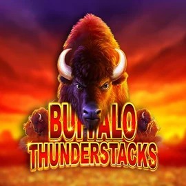 Official Slots logo: Buffalo Thunderstacks by Amatic Industries at Rizzio Casino