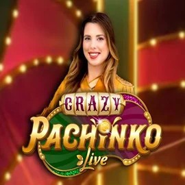 Crazy Pachinko online game logo by Evolution on rizziocasino.eu