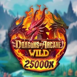 Dragons of Arcane Wild online game logo by Foxium on rizziocasino.eu