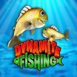 Dynamite Fishing slot logo by Inspired Gaming at Rizzio Casino