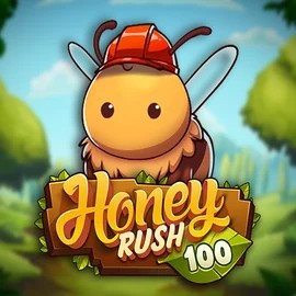 Honey Rush 100 slot logo by Play'n GO at Rizzio Casino
