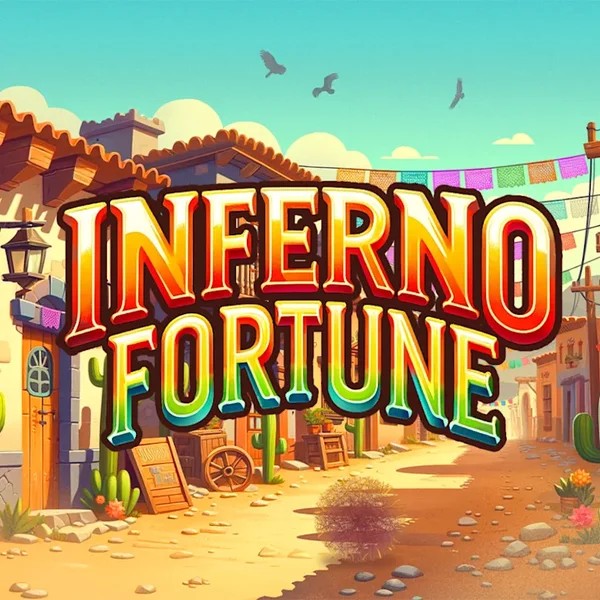 Inferno Fortune slot logo by Atomic Slot Lab at Rizzio Casino