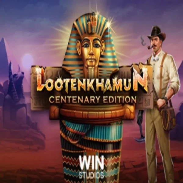 Slots logo of Loot'en Khamun the Dead Sea Scrolls from Win Studios at Rizzio Casino