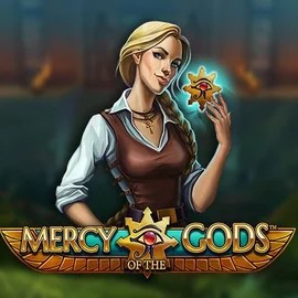 Mercy Of The Gods slot logo by NetEnt at Rizzio Casino