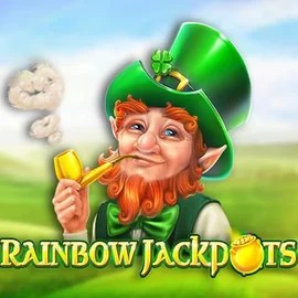Official Jackpots logo: Rainbow Jackpots by Red Tiger Gaming at Rizzio Casino