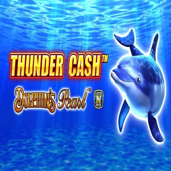 Thunder Cash Dolphins Pearl logo by Novomatic at Rizzio Casino