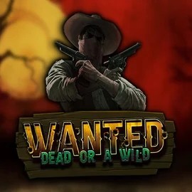 Wanted Dead or a Wild logo by Hacksaw Gaming at Rizzio Casino