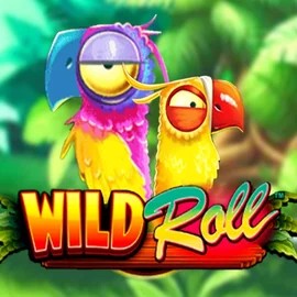 Wild Roll slot logo by Playtech at Rizzio Casino