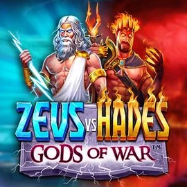 Zeus vs Hades: Gods of War slot logo by Pragmatic Play at Rizzio Casino